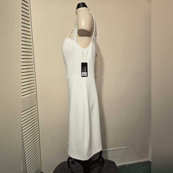GUESS white Bodycon dress 12 NWT - Picture 4 of 8